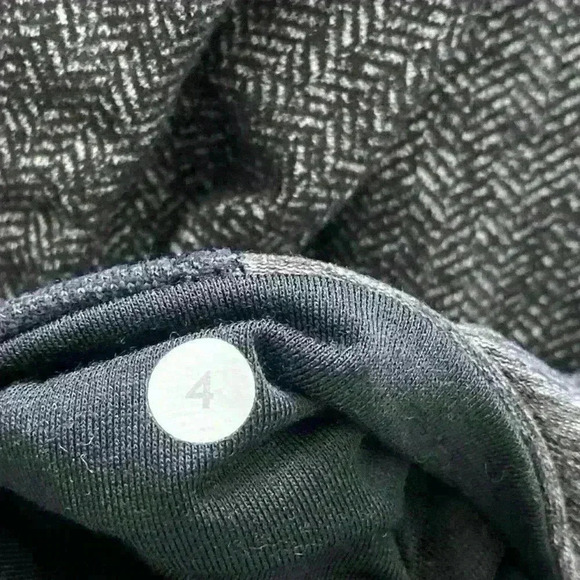 Lululemon Wunder Under Crop III Heathered Herringbone Heathered Black Black / Fa - Picture 6 of 8